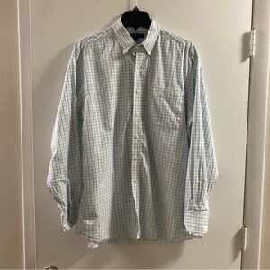 Tommy Hilfiger Men's Checkered Shirt Sz 16 1/2 (34-35)‎ Blue and White